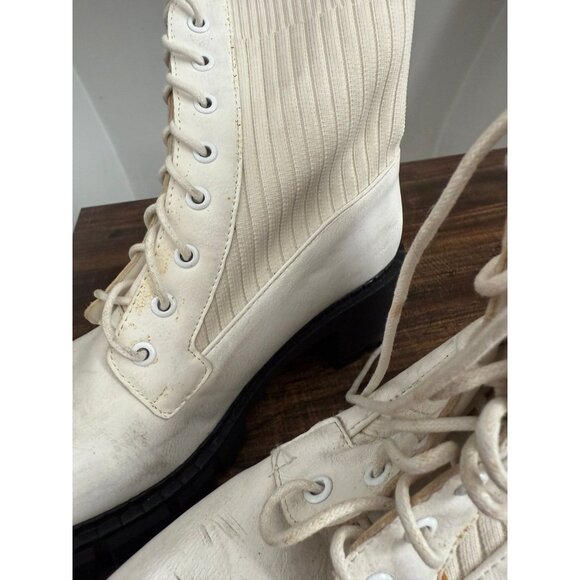 Unilady women’s size 6.5 white heeled boots - Picture 4 of 11